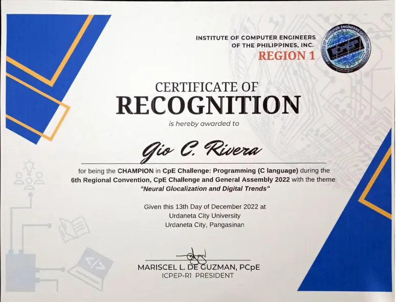 Programming Competition Champion