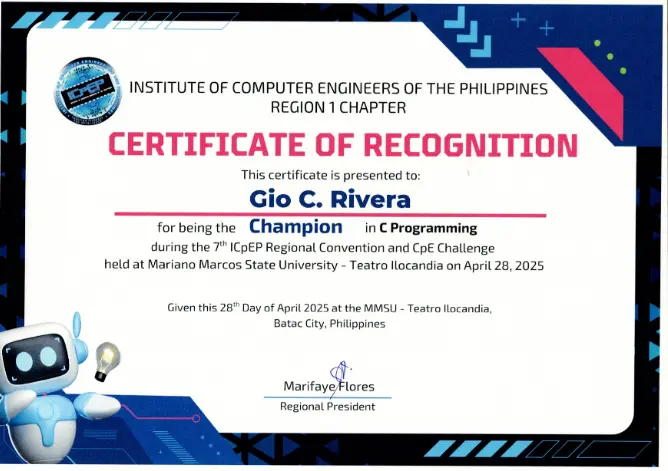 Programming Competition Champion