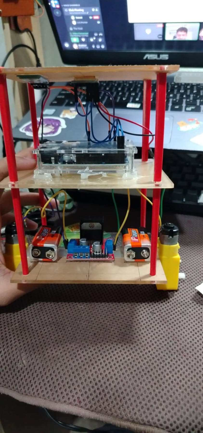 Self-balancing robot frame and electronics