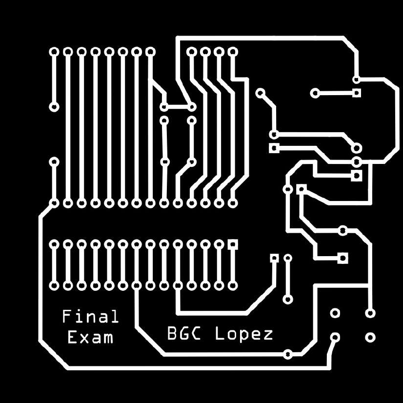 Mirrored and inverted DIY Arduino PCB copper-bottom layout