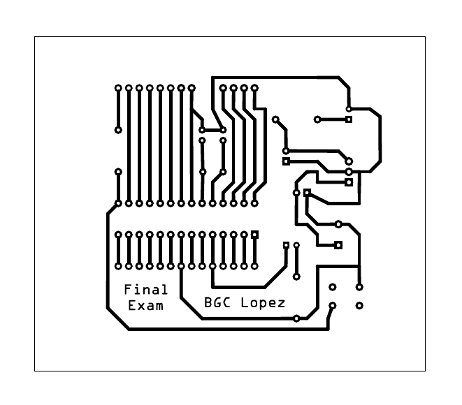 Mirrored DIY Arduino PCB copper-bottom layout